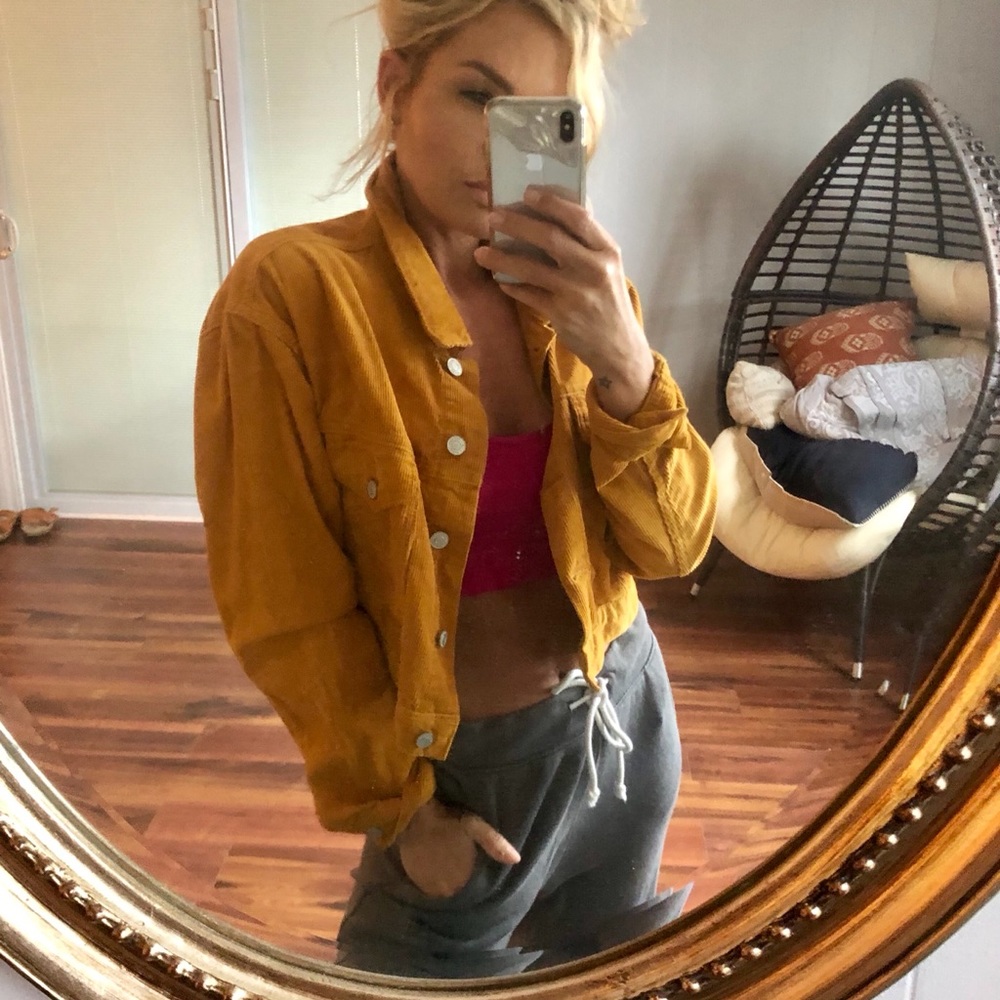 Pac-sun marigold corduroy jacket